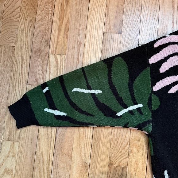 Anthropologie Bel Kazan Wool Blend Floral Print Cardigan - Picture 11 of 16